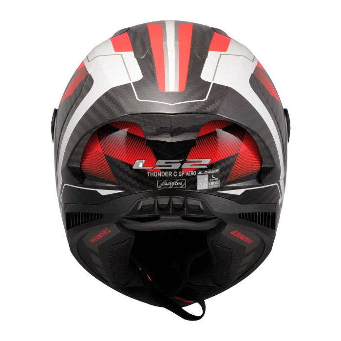 Casco Integrale Ls2 Ff805 Thunder Gp Aero Raute White Red