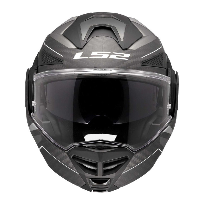 Casco Ribaltabile Ls2 Ff901 Advant X Carbon Horizon Silver Grey