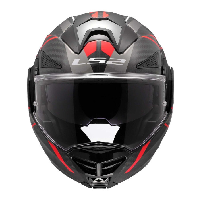 Casco Ribaltabile Ls2 Ff901 Advant X Carbon Future II Red