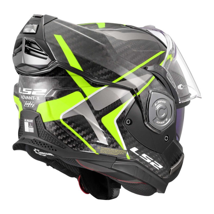 Casco Ribaltabile Ls2 Ff901 Advant X Carbon Future II H-v Yellow