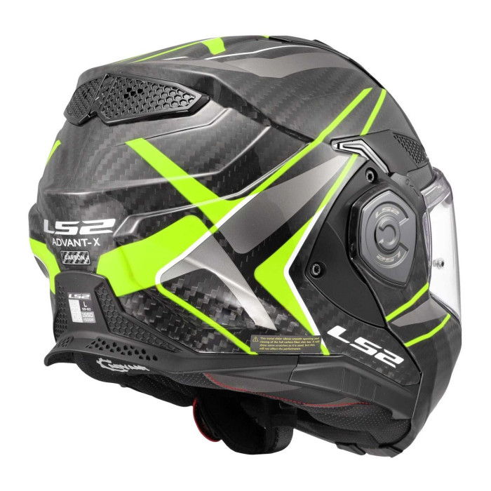 Casco Ribaltabile Ls2 Ff901 Advant X Carbon Future II H-v Yellow