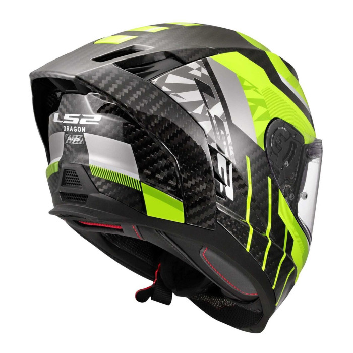Casco Integrale Ls2 Ff807 Dragon Trax H-v Yellow