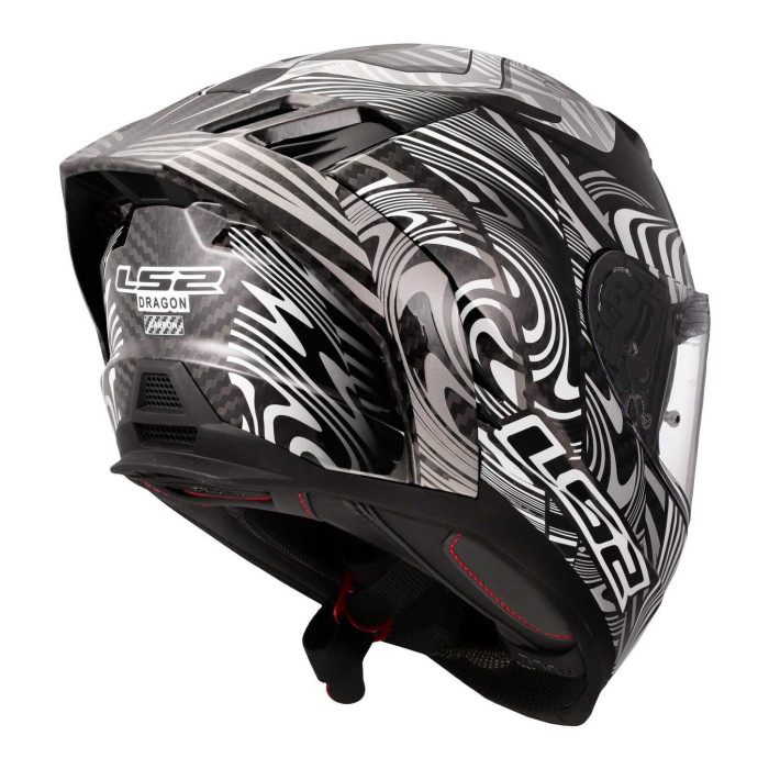 Casco Integrale Ls2 Ff807 Dragon Enthum Silver