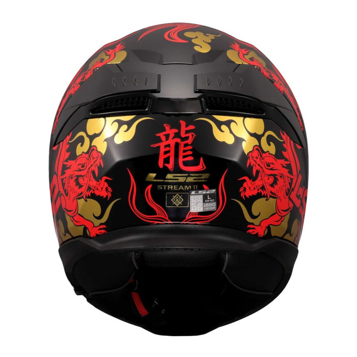Casco Integrale Ls2 Ff808 Stream II Drako Black Red