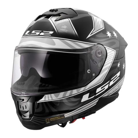 Casco Integrale Ls2 Ff808 Stream II Galdam Black White