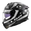 Casco Integrale Ls2 Ff808 Stream II Galdam Black White