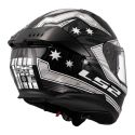 Casco Integrale Ls2 Ff808 Stream II Galdam Black White