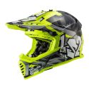 Casco Off Road Ls2 Mx437 Fast II Mini Crusher Black Yellow