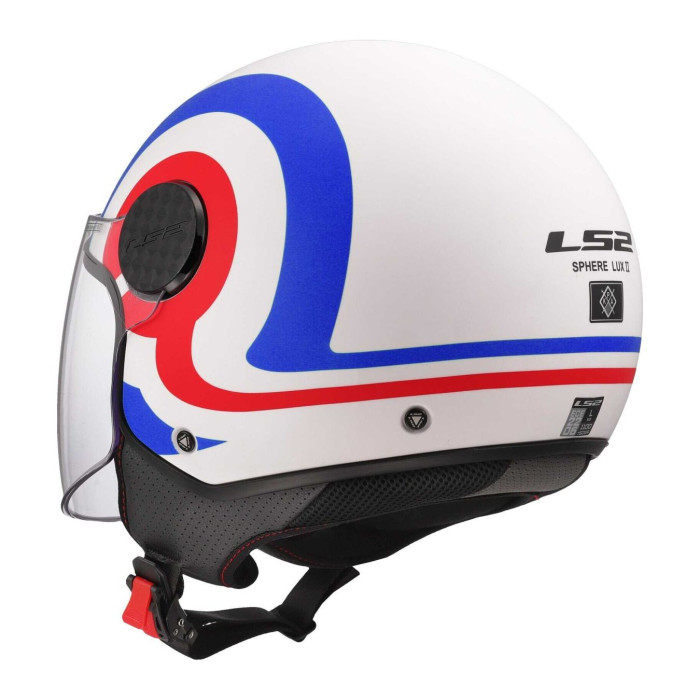 Casco Jet Ls2 Of558 Sphere Lux II Urby White Blue Red