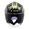 Casco Jet Ls2 Of603 Infinity Ii Carbon Urus H-v Yellow