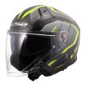 Casco Jet Ls2 Of603 Infinity Ii Carbon Urus H-v Yellow