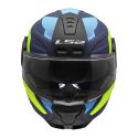 Casco Modulare Ls2 Ff902 Scope II Duria Blue H-v Yellow