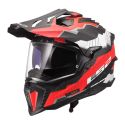 Casco Adventure Ls2 Mx701 Explorer C Trick White Red