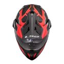 Casco Adventure Ls2 Mx701 Explorer C Trick White Red