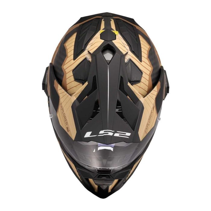 Casco Adventure Ls2 Mx701 Explorer C Trick Brown Sand