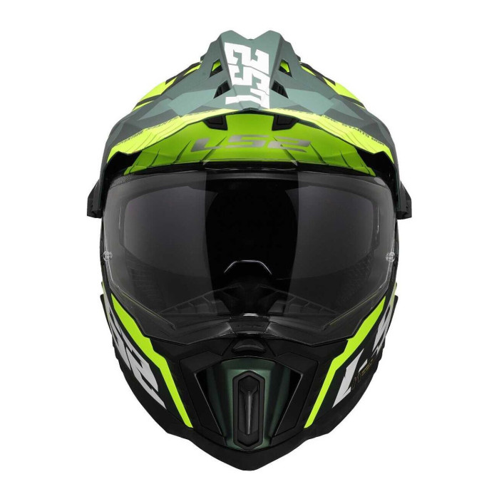 Casco Ls2 Mx701 Explorer Spire 06 Green H-v Yellow