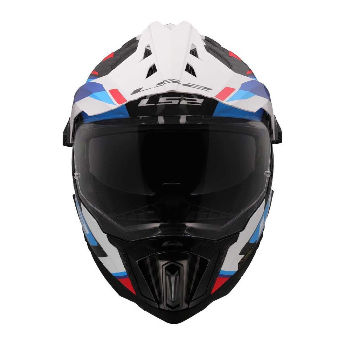 Casco Adventure Ls2 Mx701 Explorer C Frontier II White Blue