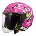 Casco Jet Ls2 Of622 Funny Ii Paws Pink