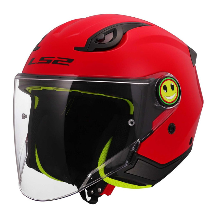 Casco Jet Ls2 Of622 Funny Ii Solid Red
