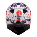 Casco Adventure Ls2 Mx702 Pioneer Ii Fantasy White Red Blue