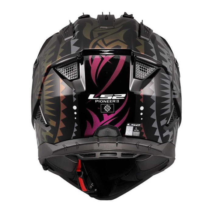 Casco Adventure Ls2 Mx702 Pioneer II Rangi Black
