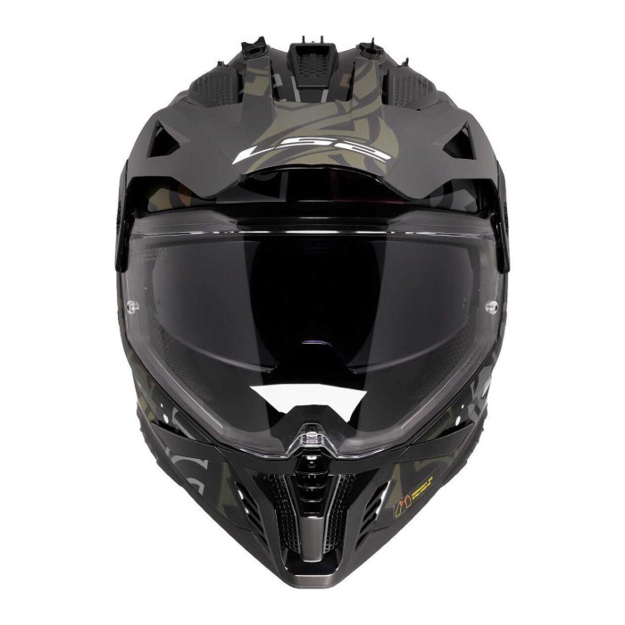 Casco Adventure Ls2 Mx702 Pioneer II Rangi Black