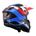 Casco Adventure Ls2 Mx703 X-force Galuo White Red Blue