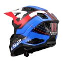 Casco Adventure Ls2 Mx703 X-force Galuo White Red Blue