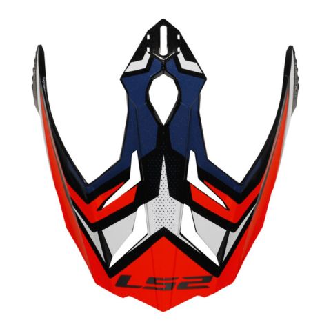 Frontino Ls2 Per Casco Mx701 Focus G.blue Withe Red
