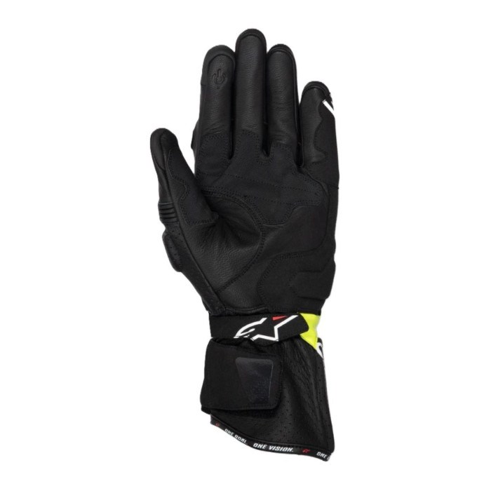 Guanti In Pelle Alpinestars Sp-3 Gloves Black Yellow Fluo Wh