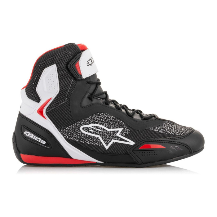 Scarpe Touring Alpinestars Faster-3 Rideknit Black White Red