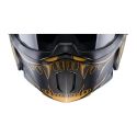 Mentoniera Nera Con Grafica Maori Oro Caberg Per Casco Ghost