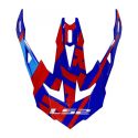 Frontino Ls2 Per Casco Mx700 Gammax Red Blue