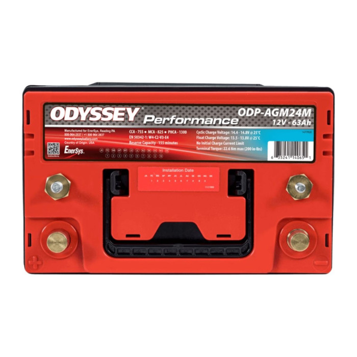 Batteria Odyssey Odp-agm24m Agm Nautica E Diporto 76 Ah.