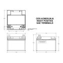 Batteria Odyssey Ods-agm28lmja (ex Pc925mjt) Agm Extreme Series 28 Ah.