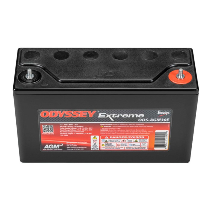 Batteria Odyssey Ods-agm30e (ex Pc950) Agm Extreme Series 34 Ah.