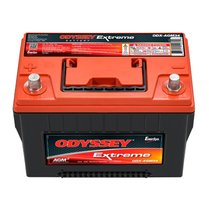 Batteria Odyssey Odx-agm34 (ex 34-pc1500) Agm Extreme Series 68 Ah.