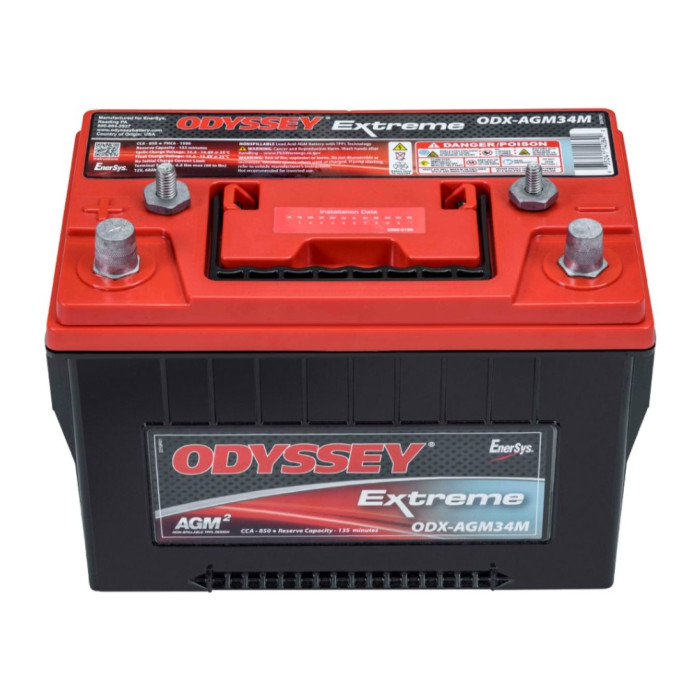 Batteria Odyssey Odx-agm34m (ex 34m-pc1500) Agm Nautica E Diporto 68 Ah.