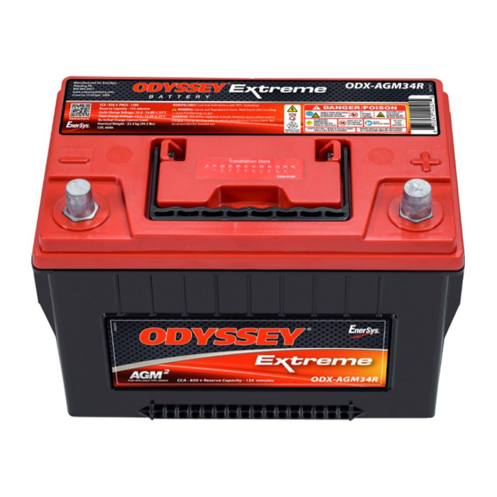 Batteria Odyssey Odx-agm34r (ex 34r-pc1500) Agm Extreme Series 68 Ah.