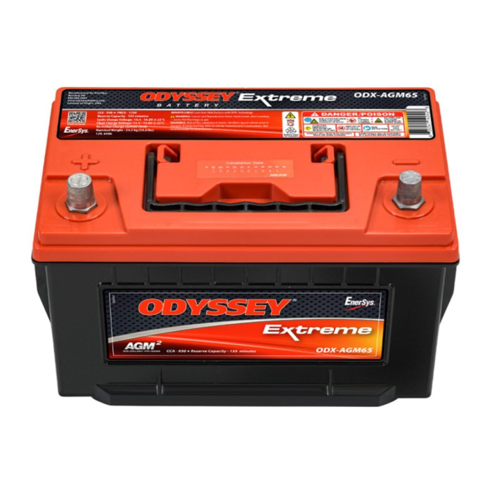 Batteria Odyssey Odx-agm65 (ex 65-pc1750t) Agm Extreme Series 74 Ah.
