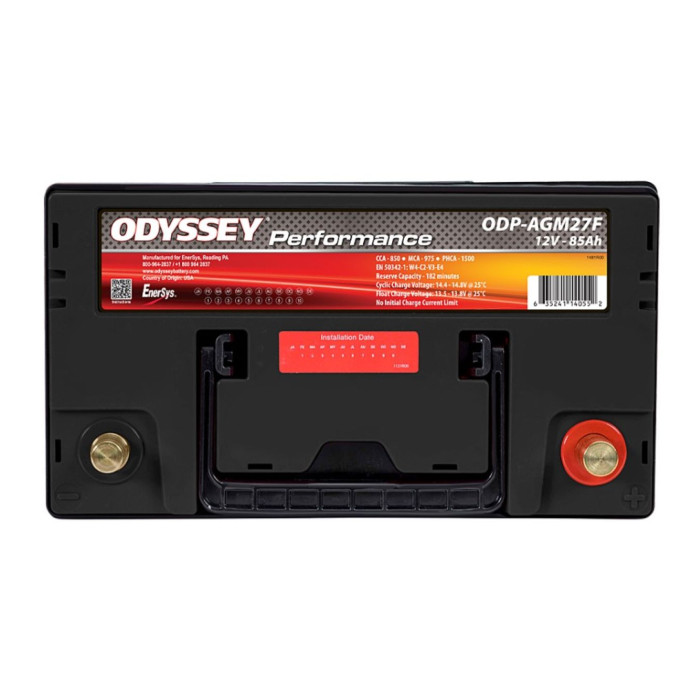 Batteria Odyssey Odp-agm27f (ex 27f-850) Agm Performace Auto 85 Ah.