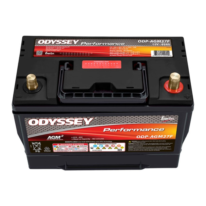 Batteria Odyssey Odp-agm27f (ex 27f-850) Agm Performace Auto 85 Ah.