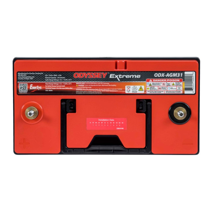 Batteria Odyssey Odx-agm31 (ex 31-pc2150s) Agm Extreme Series 100 Ah.