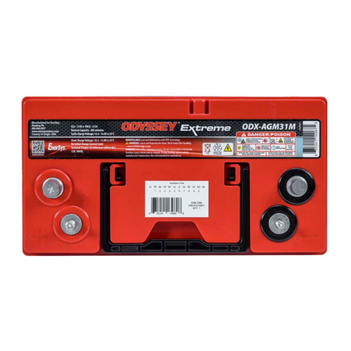 Batteria Odyssey Odx-agm31m (ex 31m-pc2150) Agm Nautica E Diporto 100 Ah