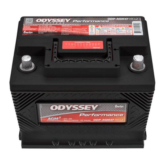 Batteria Odyssey Odp-agm47 H5 L2 (ex 47-650)  Agm Performance Auto 62