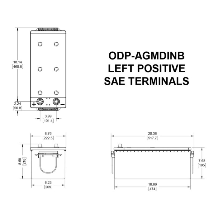 Batteria Odyssey Odp-agmdinb (ex 629-din B-1300) Performance Agm - Auto