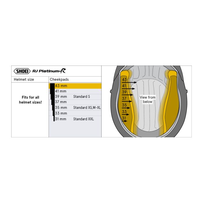 Shoei J-wing Guanciali  35