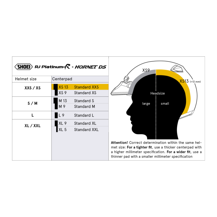 Shoei J-wing Calotta Interna Xl5