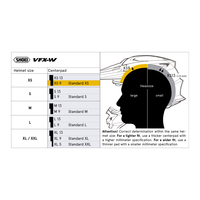 Shoei Vfx-w Calotta Interna L13