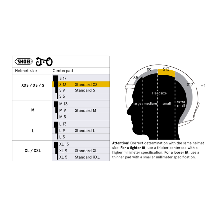 Cuffia Shoei L13 Per Casco J-o